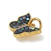 Brass Micro Pave Cubic Zirconia Charms KK-U046-16G-01-2