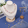 20Pcs Round Brass Micro Pave Cubic Zirconia Beads ZIRC-SC0001-37G-4