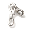 Brass Hook and S-Hook Clasps KK-K389-100P-1