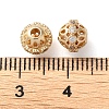 Rack Plating Brass Micro Pave Cubic Zirconia Beads KK-D097-08G-3