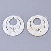 Natural Freshwater Shell Pendants SHEL-T017-03-2