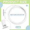 2 Rolls Plastic Aluminum Curved Shaped Tube FIND-PH0029-23B-2