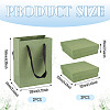 2Pcs Square Paper Jewelry Display Cases CON-TA0001-39F-01-4