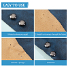 100Pcs Brass Studs Rivets KK-GF0001-24B-6