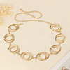 Double Ring Alloy Link Chain Waist Belly Chains for Women FS-WG31063-02-1