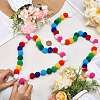 Cotton Christmas Pompom Ball String Ornaments AJEW-WH20020-101F-3