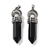 Natural Obsidian Pointed Big Pendants G-Q163-02AS-01-1