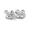 Brass Micro Pave Cubic Zirconia Beads KK-S336-13S-A-1