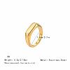 Irregular 304 Stainless Steel Finger Rings for Women SA8524-31-1