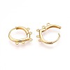 Brass Hoop Earring Finding KK-N261-67G-2