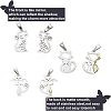 Unicraftale 24Pcs 3 Style 304 Stainless Steel Kitten Pendants STAS-UN0025-76-4