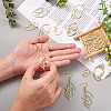 Craftdady 64Pcs 16 Style Alloy Open Back Bezel Pendants FIND-CD0001-13-12