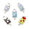 Summer Theme Alloy Enamel Pendants ENAM-B050-06P-1