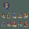 20Pcs 10 Styles Gipsy Women PET Stickers PW-WG09C8B-03-1