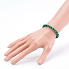 Natural Malachite Beaded Stretch Bracelets BJEW-JB05991-3