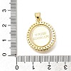 Rack Plating Brass with Cubic Zirconia Pendants KK-Z086-33G-12-3