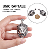 3Pcs 304 Stainless Steel Pendants STAS-UN0037-59-3