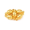 Round Brass Magnetic Clasps with Loops KK-D331-G-2