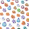 198Pcs 9 Styles Halloween Theme Handmade Polymer Clay Beads CLAY-FS0001-44-3