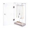 Rotatable Acrylic Necklace Hanging Organizer Storage Boxes ODIS-WH0079-025-1
