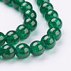 Spray Painted Crackle Glass Beads Strands CCG-Q001-6mm-17-3