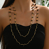 Fashionable French Copper Multi-layer Necklace for Women's Banquet Party Dress Accessories. RA4223-1