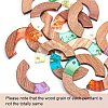 DIY Walnut Wooden Dangle Earring Making Kits DIY-OC0006-65-3