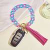 Chain Link Wristlet Keychain HJEW-SW00014-04-4
