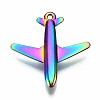 Rainbow Color Alloy Pendants PALLOY-S180-025-RS-4