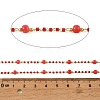 Handmade Brass Glass Beaded Chains GL-CBA1C06-01G-04-3
