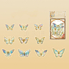 20Pcs PET Self Adhesive Butterfly Decorative Stickers WG17700-01-1