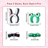116Pcs 2 Styles Rabbit/Frog Food Grade Silicone Focal Beads SIL-SC0002-34-2