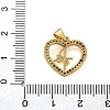 Brass Micro Pave Cubic Zirconia Pendants KK-M319-23G-05-3