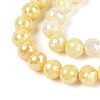 Anti-Tarnish Electroplate Glass Beads Strands GLAA-N056-6mm-05-4