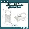 8Pcs Column Sterling Silver Cord Ends STER-BC0004-48A-2