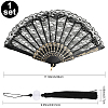 1Pc Plastic & Cloth Fans AJEW-SP0003-76-2