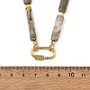 Natural Bumblebee Jasper Bead Necklaces NJEW-JN06633-4