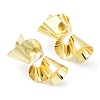 Rack Plating Brass Twist Spiral Stud Earrings for Women EJEW-B027-25G-2