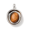 Natural Tiger Eye Pendants KK-A279-16P-1