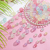 96Pcs 2 Style Transparent Acrylic Beads TACR-AR0001-06-2