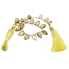 Natural Lemon Quartz(Heated) Carved Beads Strands GG-CBA0C95-E05-3