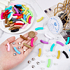 DIY Acrylic Curved Tube & CCB Plastic Beads Bracelet Making Kits DIY-DC0003-31B-3