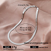Vintage Style 304 Stainless Steel Snake Chain Necklaces for Women AI1121-1-1