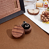 2-Slot Round Wood Ring Storage Boxes CON-HY0001-05E-4