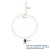 Glass Pendant Necklaces NJEW-JN02587-02-6