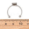 304 Stainless Steel Cuff Rings Components SA-CBA8B85-10B-P-3