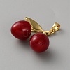 Brass Resin Pendants LS-KK-CJC0030-04G-03-2
