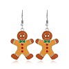 Christmas Theme Alloy Plastic Dangle Earrings FS-WG6FBD6-16-1