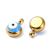 Ion Plating(IP) Real 18K Gold Plated 201 Stainless Steel Charms STAS-L024-020G-02-2