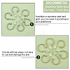 DICOSMETIC 40Pcs 2 Color 304 Stainless Steel Stud Earrings STAS-DC0006-13-4